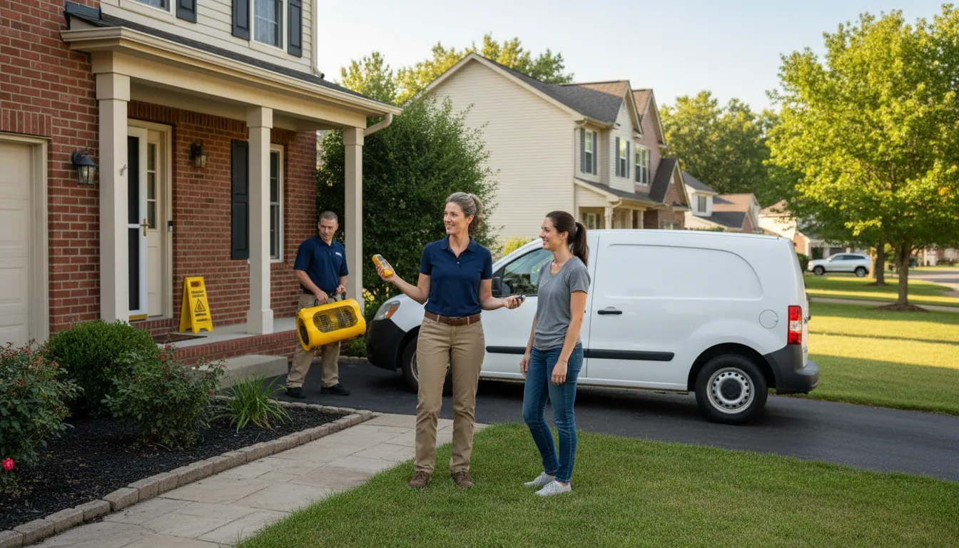 Residential water damage restoration in Steele City, NE